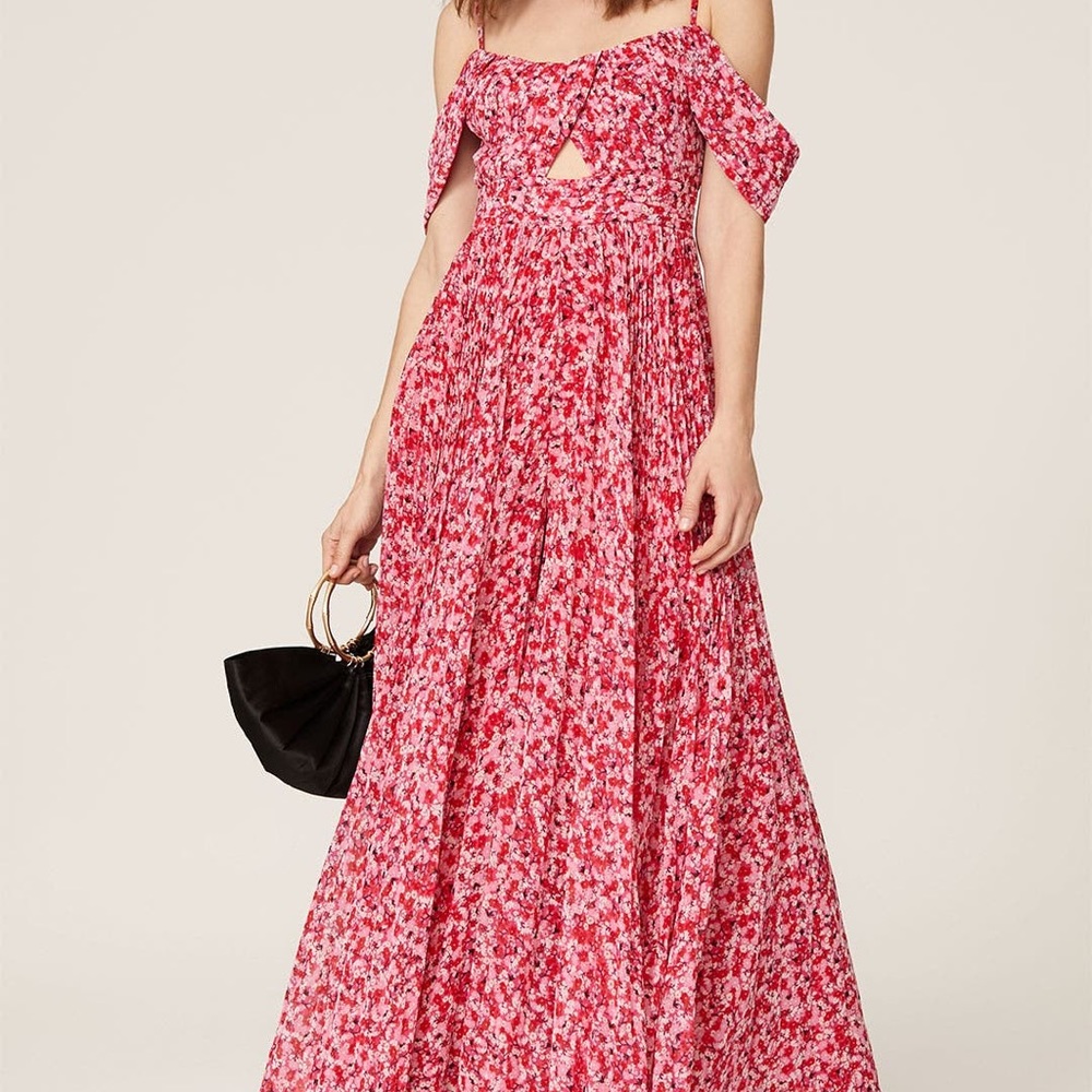 Fame and Partners Imina Red Floral Jumpsuit 18